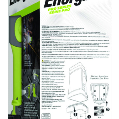 Pro Series Work Light, Rechargeable Lithium Ion Battery/3 AA Batteries (Included), Gray/Green