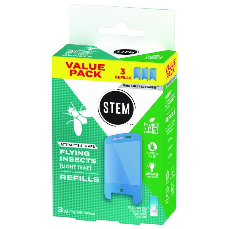 STEM Light Trap Refills, 3 Refills/Pack, 8 Packs/Carton