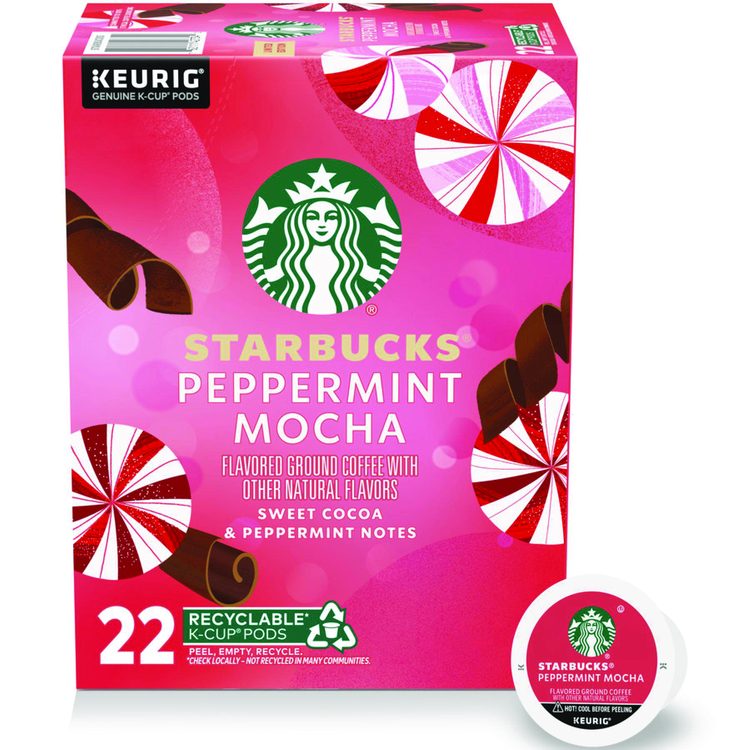 Peppermint Mocha K-Cup, 22/Box, 4/Carton