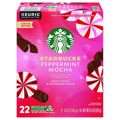 Peppermint Mocha K-Cup, 22/Box, 4/Carton