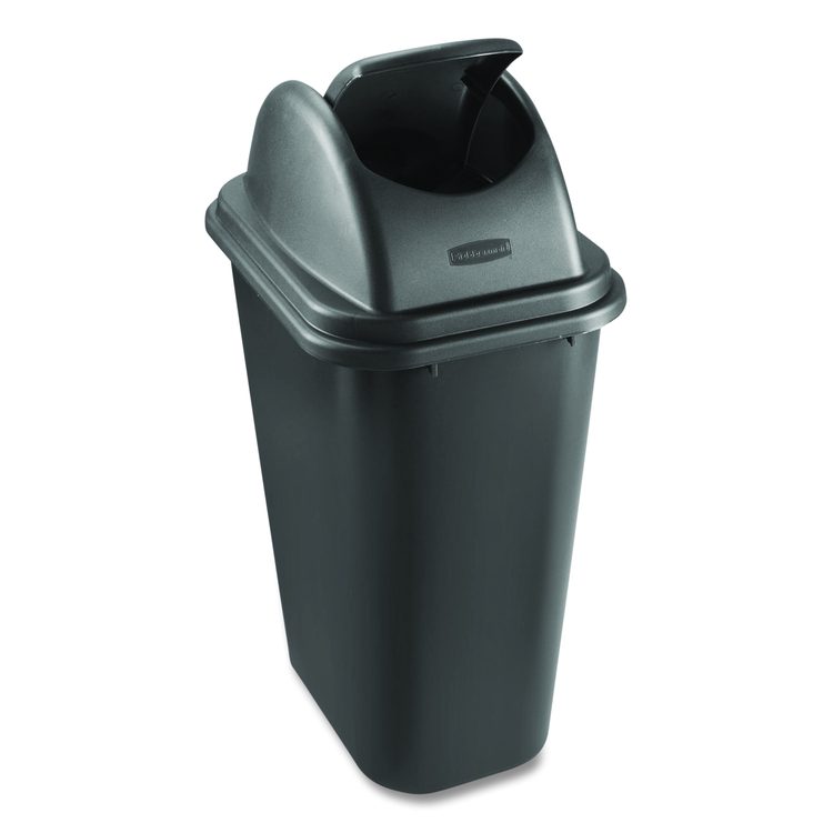Rectangular Free-Swinging Plastic Lid, Black