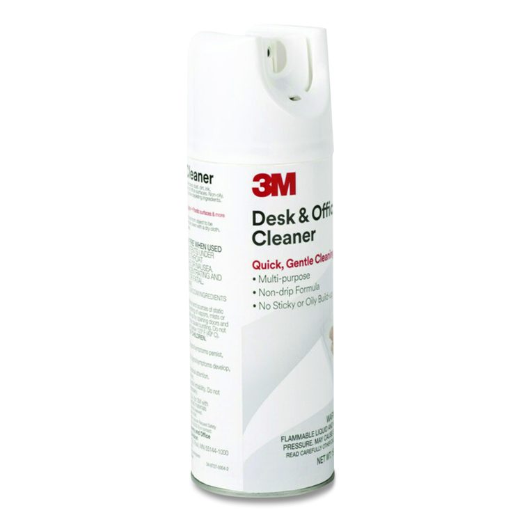 Desk and Office Spray Cleaner, Unscented, 15 oz Aerosol Spray, 12/Carton