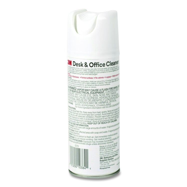 Desk and Office Spray Cleaner, Unscented, 15 oz Aerosol Spray, 12/Carton