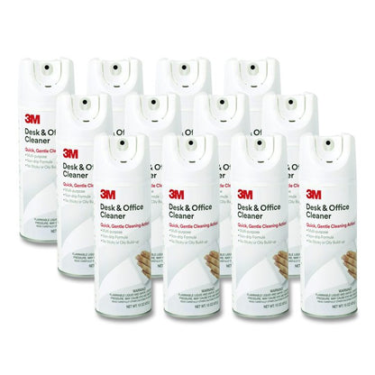 Desk and Office Spray Cleaner, Unscented, 15 oz Aerosol Spray, 12/Carton