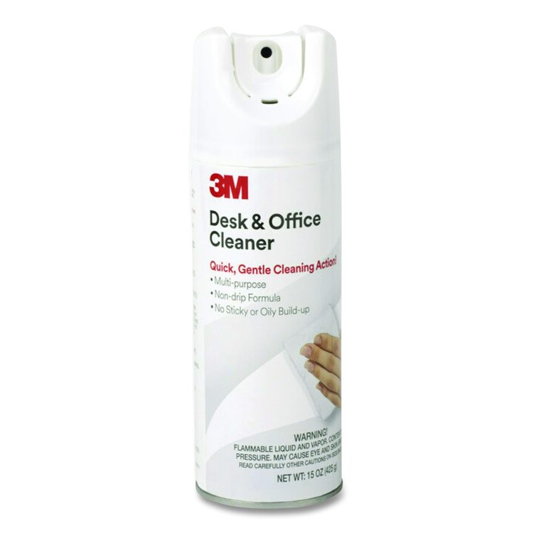 Desk and Office Spray Cleaner, Unscented, 15 oz Aerosol Spray, 12/Carton