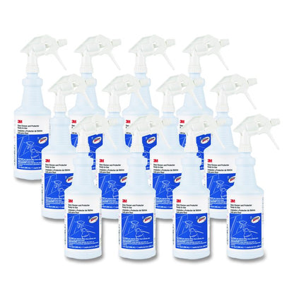 Ready-to-Use Glass Cleaner with Scotchgard, 32 oz Spray Bottle, 12/Carton