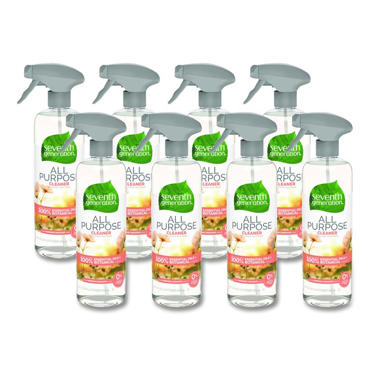 Natural All-Purpose Cleaner, Morning Meadow Scent, 23 oz Trigger Spray Bottle, 8/Carton