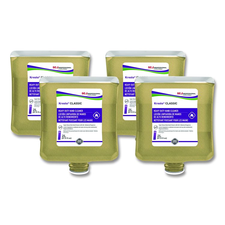 Kresto Classic Heavy Duty Hand Cleaner Manual Cartridge Refill, Fougere Scent, 2 L, 4/Carton