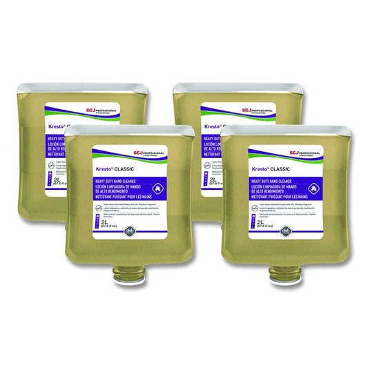 Kresto Classic Heavy Duty Hand Cleaner Manual Cartridge Refill, Fougere Scent, 2 L, 4/Carton
