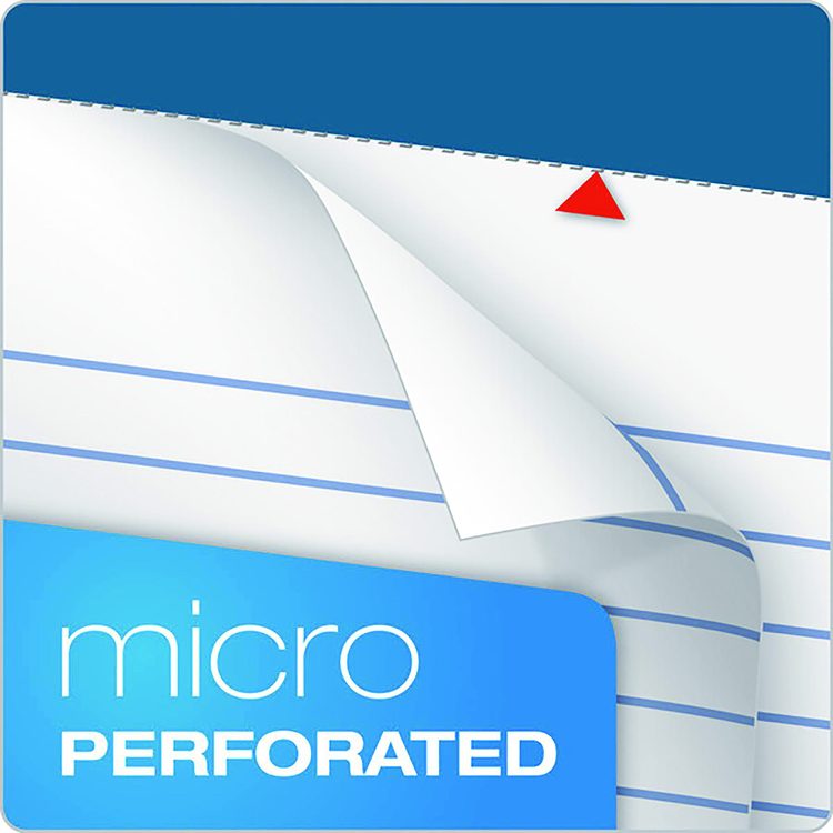 Double Docket Ruled Pads with Extra Sturdy Back, Medium/College Rule, (100) White 8.5 x 11 Sheets