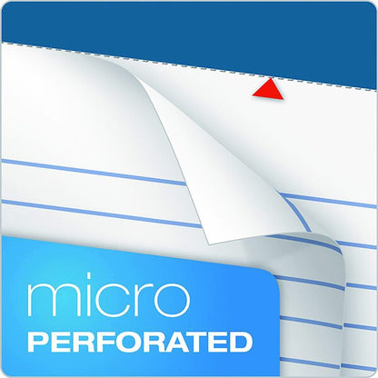 Double Docket Ruled Pads with Extra Sturdy Back, Medium/College Rule, (100) White 8.5 x 11 Sheets