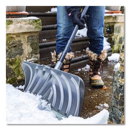 Steel Core Snow Pusher with Wear Strip, 24" Width, 57.55" Length, 6/Carton