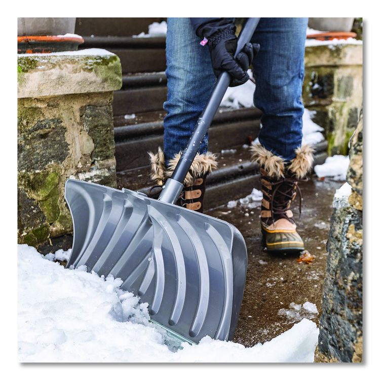 Steel Core Snow Pusher with Wear Strip, 24" Width, 57.55" Length