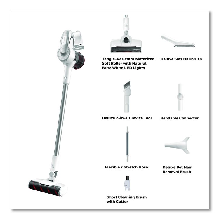 Aeromax Elite VC10 Cordless Vacuum, 8.7" Cleaning Path, White