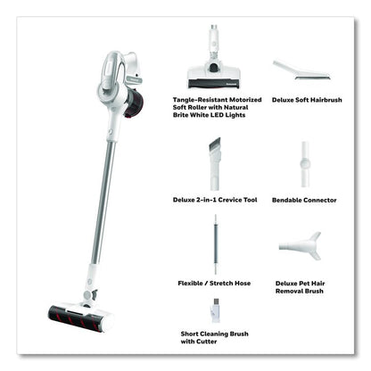 Aeromax Elite VC10 Cordless Vacuum, 8.7" Cleaning Path, White