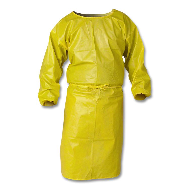 A70 Chemical Spray Protection Smock, One Size Fits Most, Yellow, 25/Carton