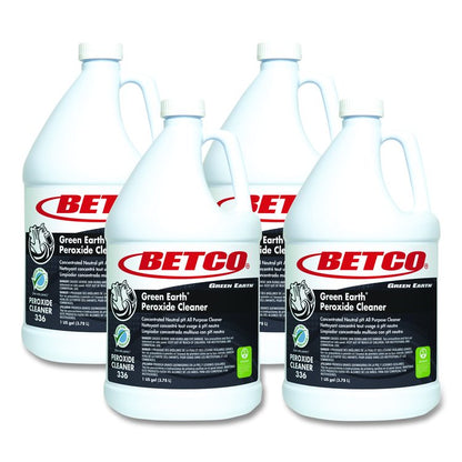 Green Earth Peroxide Cleaner, Fresh Mint Scent, 1 gal Bottle, 4/Carton