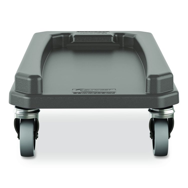 23 Gallon Resin Slim Trash Can Dolly, 11.88" x 20.78" x 6.18", Gray