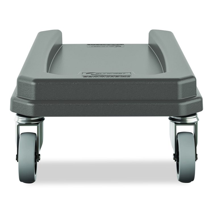 23 Gallon Resin Slim Trash Can Dolly, 11.88" x 20.78" x 6.18", Gray