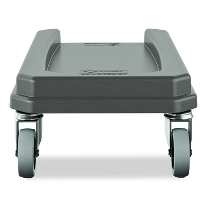 23 Gallon Resin Slim Trash Can Dolly, 11.88" x 20.78" x 6.18", Gray