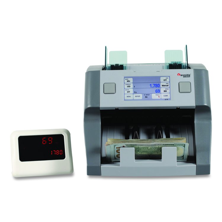 8800R Single Pocket Discriminator, 1,200 bills/min, 9.5" x 11" x 10.4", Gray