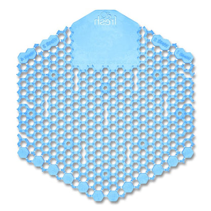 Wave 3D Urinal Deodorizer, Cotton Blossom Scent, Blue, 10/Box