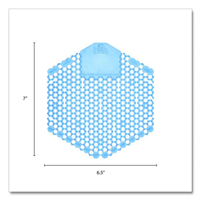 Wave 3D Urinal Deodorizer, Cotton Blossom Scent, Blue, 10/Box