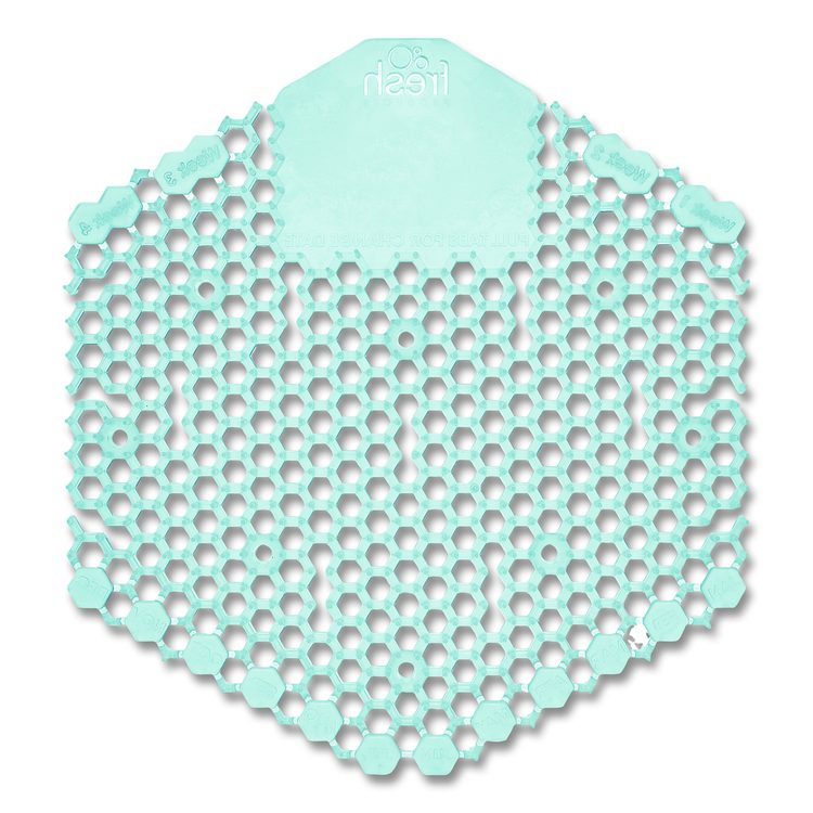 Wave 3D Urinal Deodorizer, Ocean Mist Scent, Blue, 10/Box