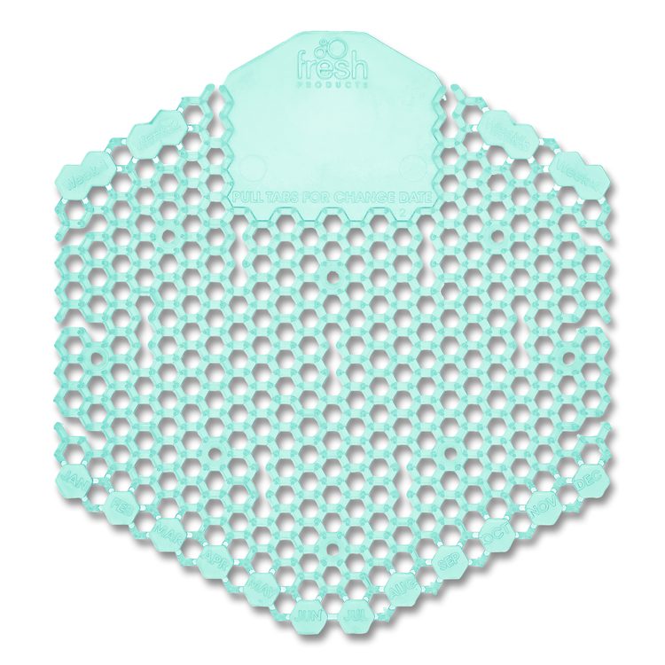 Wave 3D Urinal Deodorizer, Ocean Mist Scent, Blue, 10/Box
