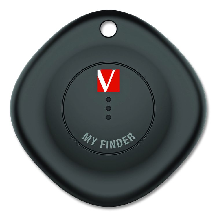 My Finder Bluetooth Tracker for Apple iOS, Black/Purple/White, 3/Pack