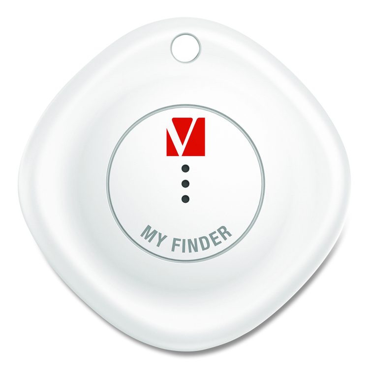 My Finder Bluetooth Tracker for Apple iOS, Black/Purple/White, 3/Pack