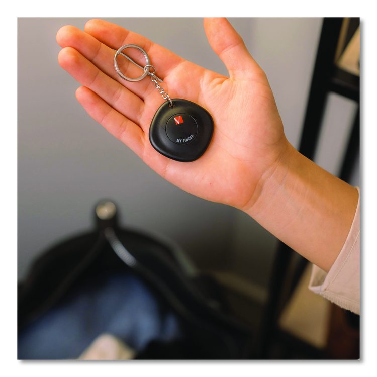 My Finder Bluetooth Tracker for Apple iOS, Black/Purple/White, 3/Pack