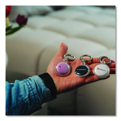 My Finder Bluetooth Coin Tracker for Apple iOS, Black/Purple/White, 3/Pack