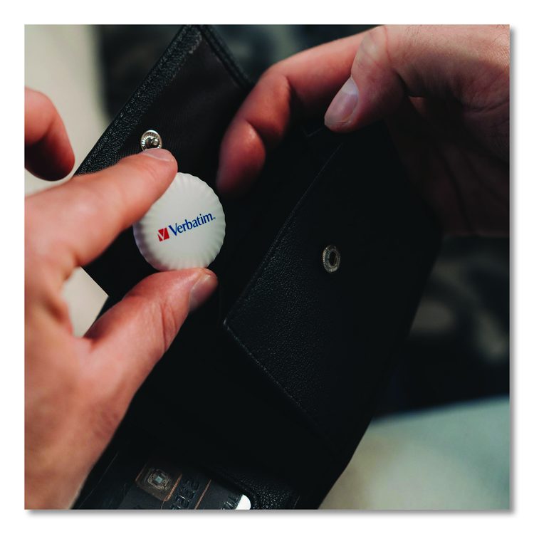 My Finder Bluetooth Coin Tracker for Apple iOS, Black/Purple/White, 3/Pack