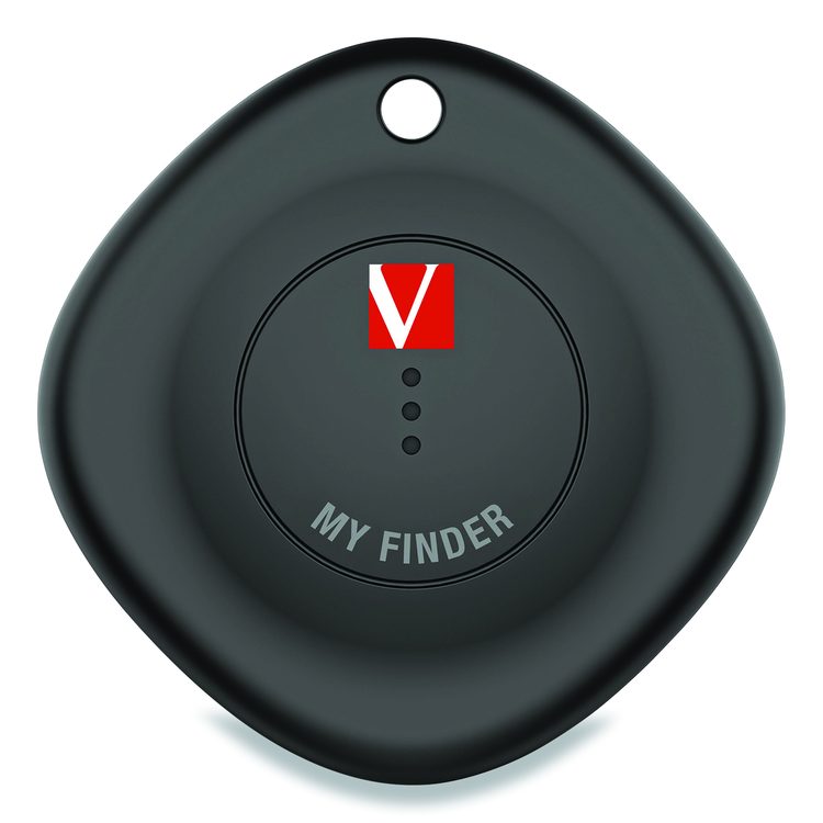 My Finder Bluetooth Tracker for Apple iOS, Black/White, 2/Pack