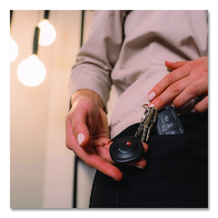 My Finder Bluetooth Tracker for Apple iOS, Black/White, 2/Pack