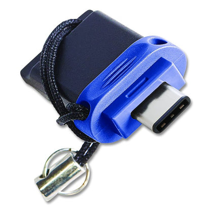 Store n' Go Dual USB 3.2 Gen 1 Flash Drive for USB-C Devices, Blue