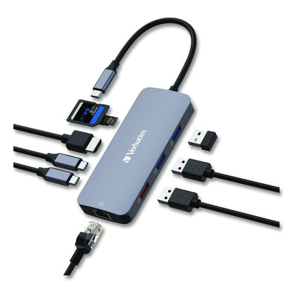USB-C Pro Multiport Hub9 Port, Gray