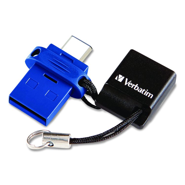 Store n' Go Dual USB 3.2 Gen 1 Flash Drive for USB-C Devices, Blue