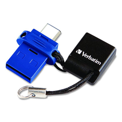 Store n' Go Dual USB 3.2 Gen 1 Flash Drive for USB-C Devices, Blue