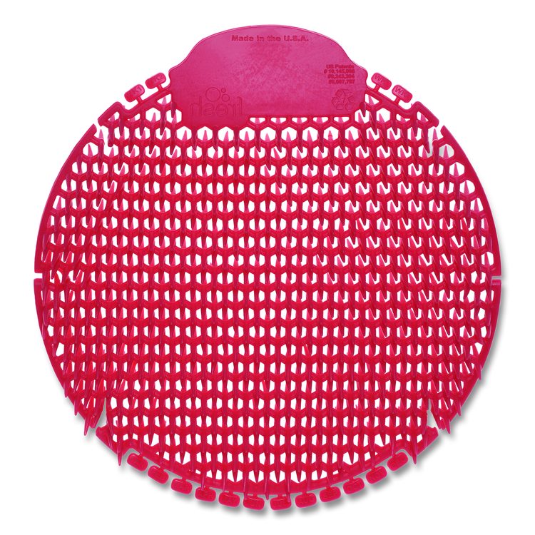 Slant7 with Terminator Urinal Screen, Forest Scent, Red, 5/Box