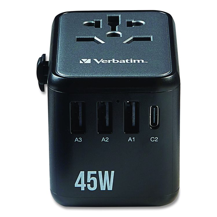 UTA-08 Universal Travel Adapter, (3) USB-A/(3) USB-C