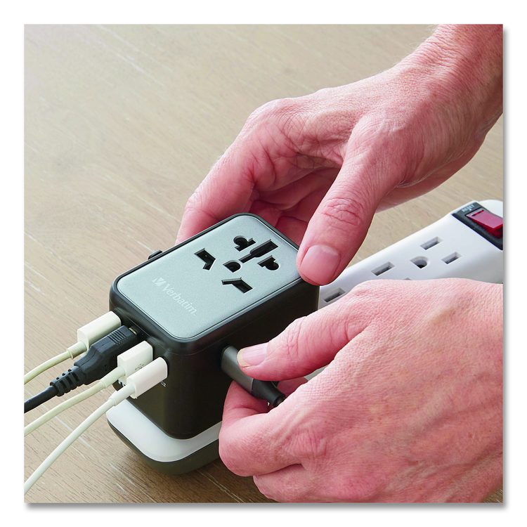 UTA-08 Universal Travel Adapter, (3) USB-A/(3) USB-C