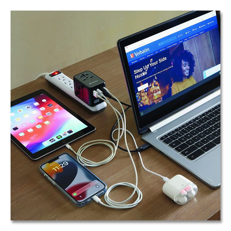 UTA-08 Universal Travel Adapter, (3) USB-A/(3) USB-C