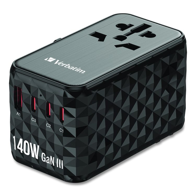 UTA-10 GaN III Universal Travel Adapter, (3) USB-A/(3) USB-C