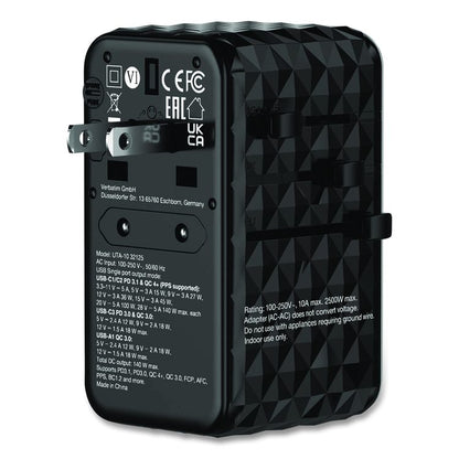 UTA-10 GaN III Universal Travel Adapter, (3) USB-A/(3) USB-C