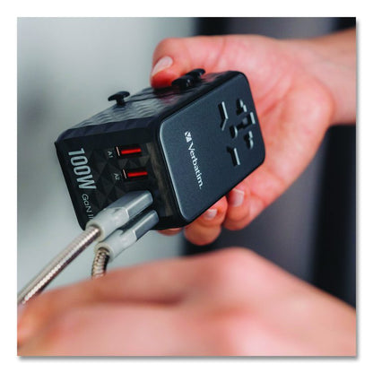UTA-10 GaN III Universal Travel Adapter, (3) USB-A/(3) USB-C