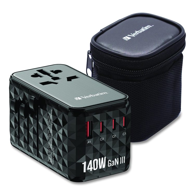 UTA-10 GaN III Universal Travel Adapter, (3) USB-A/(3) USB-C