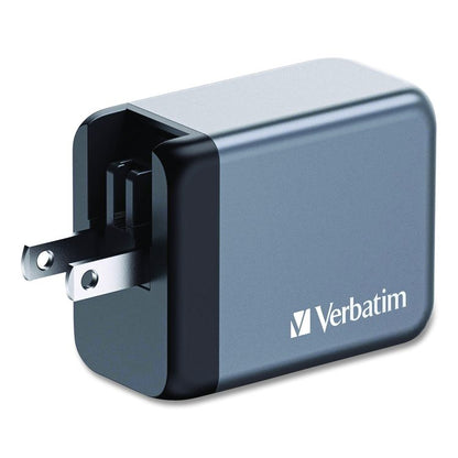 100 W 4-Port GaN Wall Charger, Black/Gray