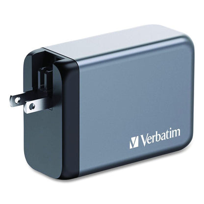 240 W 4-Port GaN Wall Charger, Black/Gray